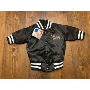 Vintage Baltimore Orioles Jacket Baby 6M MLB Chalk Line Baseball Boys NOS NWT